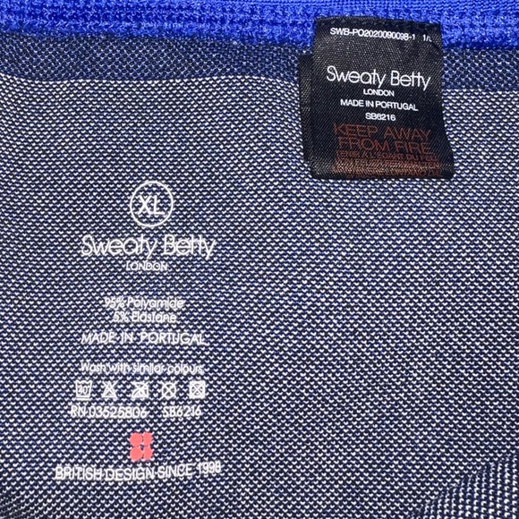 NWOT Sweaty Betty Ski Base Layer Leggings Blue Mountain Jacquard XL X-Large - Picture 10 of 12